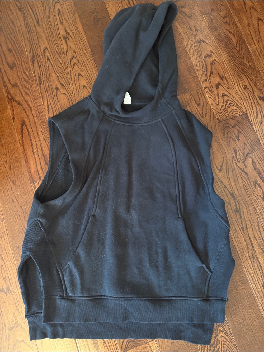 lululemon athletica Sleeveless Hoodie in Black
